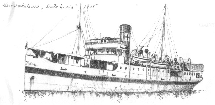 1915 - Nave ambulanza 'Santa Lucia'